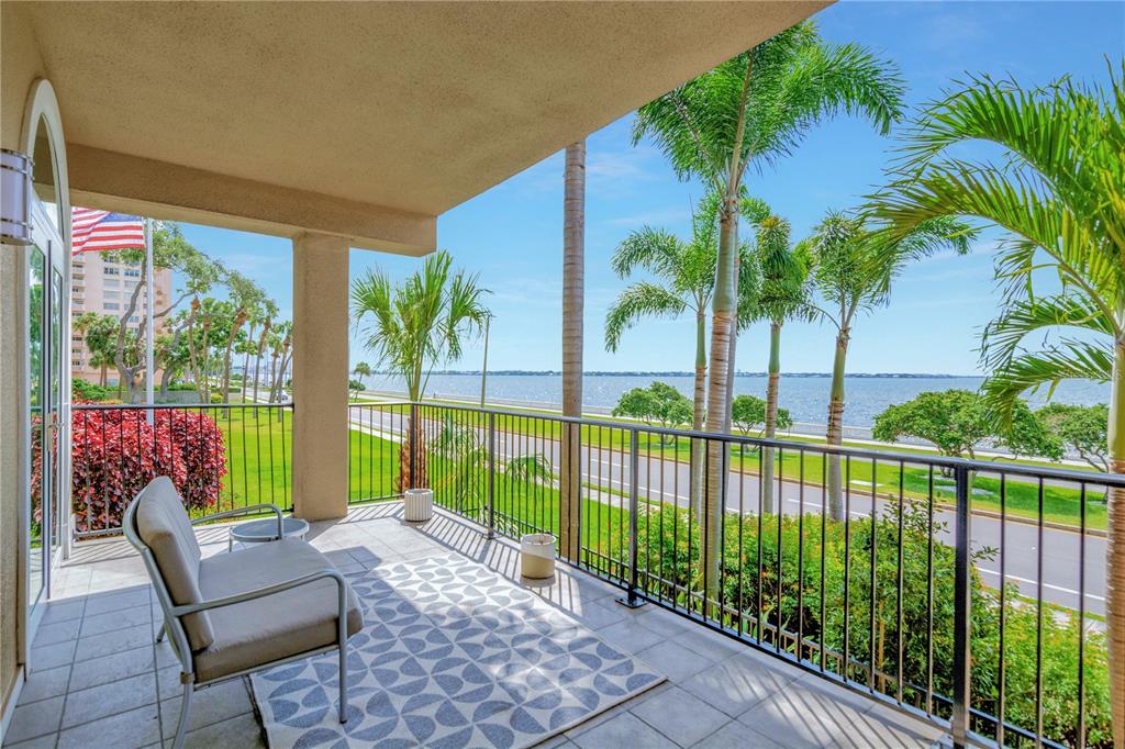 Enjoy the Bayshore lifestyle from the private terrace.
