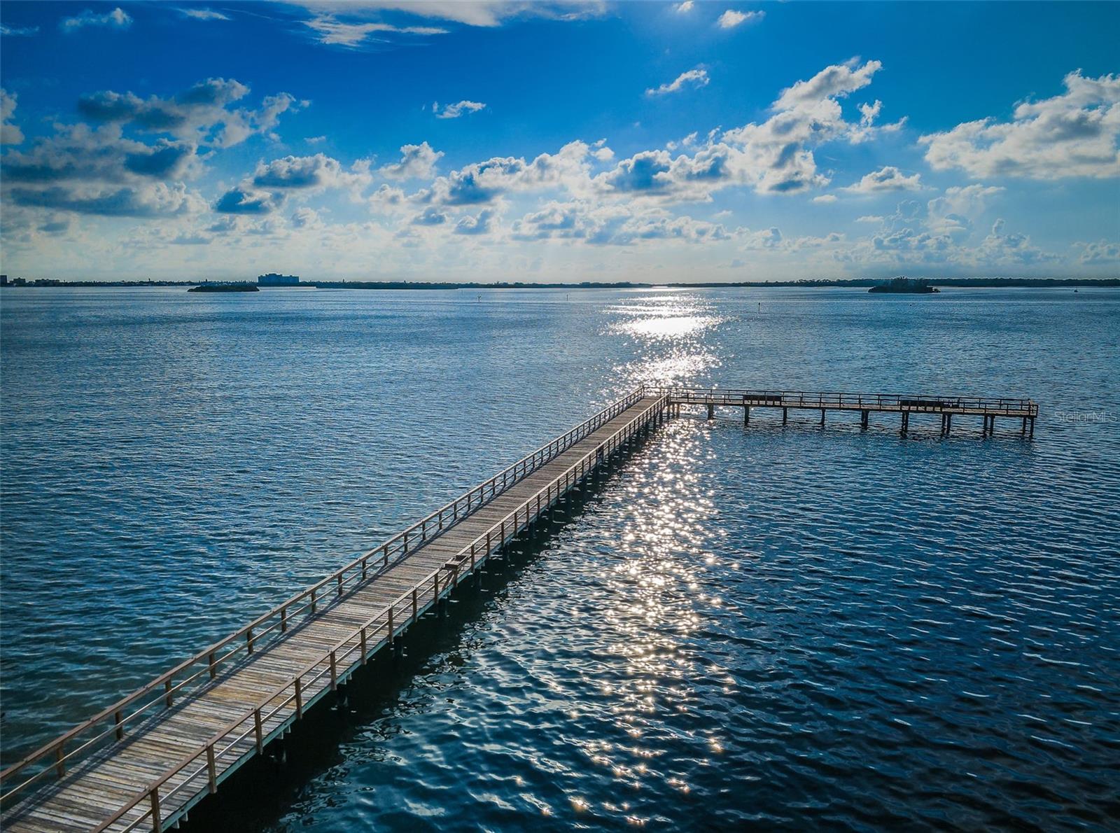 Sunset over south fishing pier