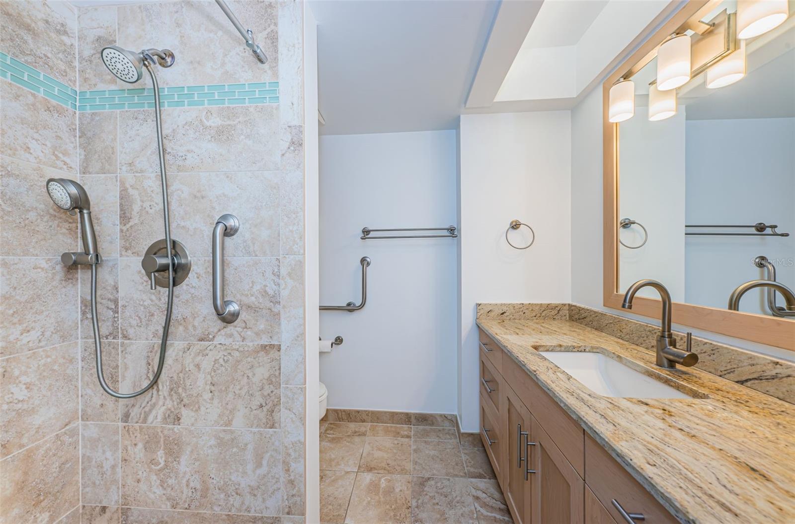 Bathroom with walk-in shower