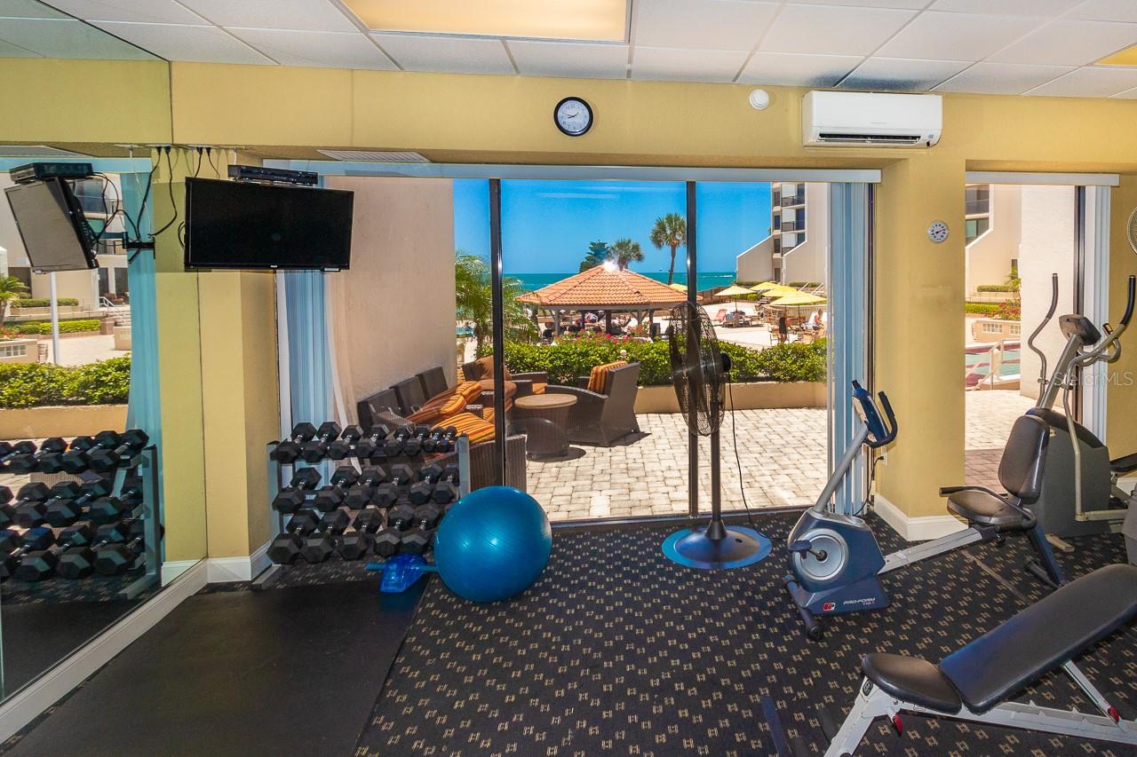 Fitness room with water views!