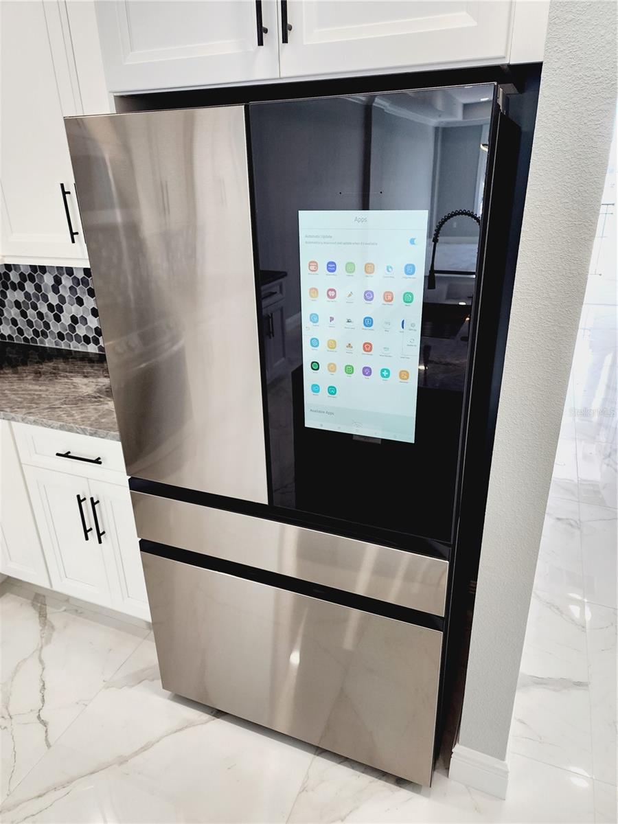 Photo from unit 201 just to show Samsung smart refrigerator