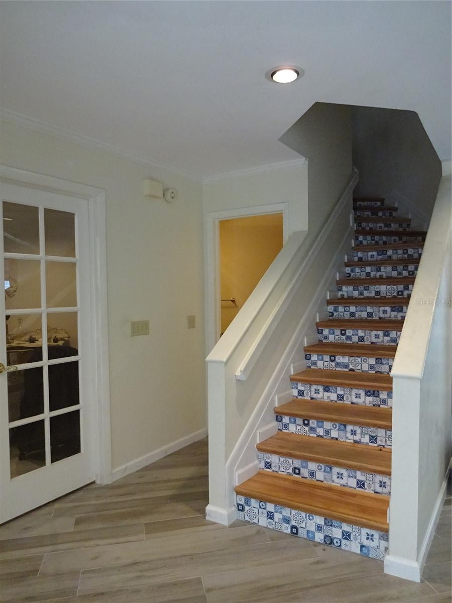 Staircase to the upstairs