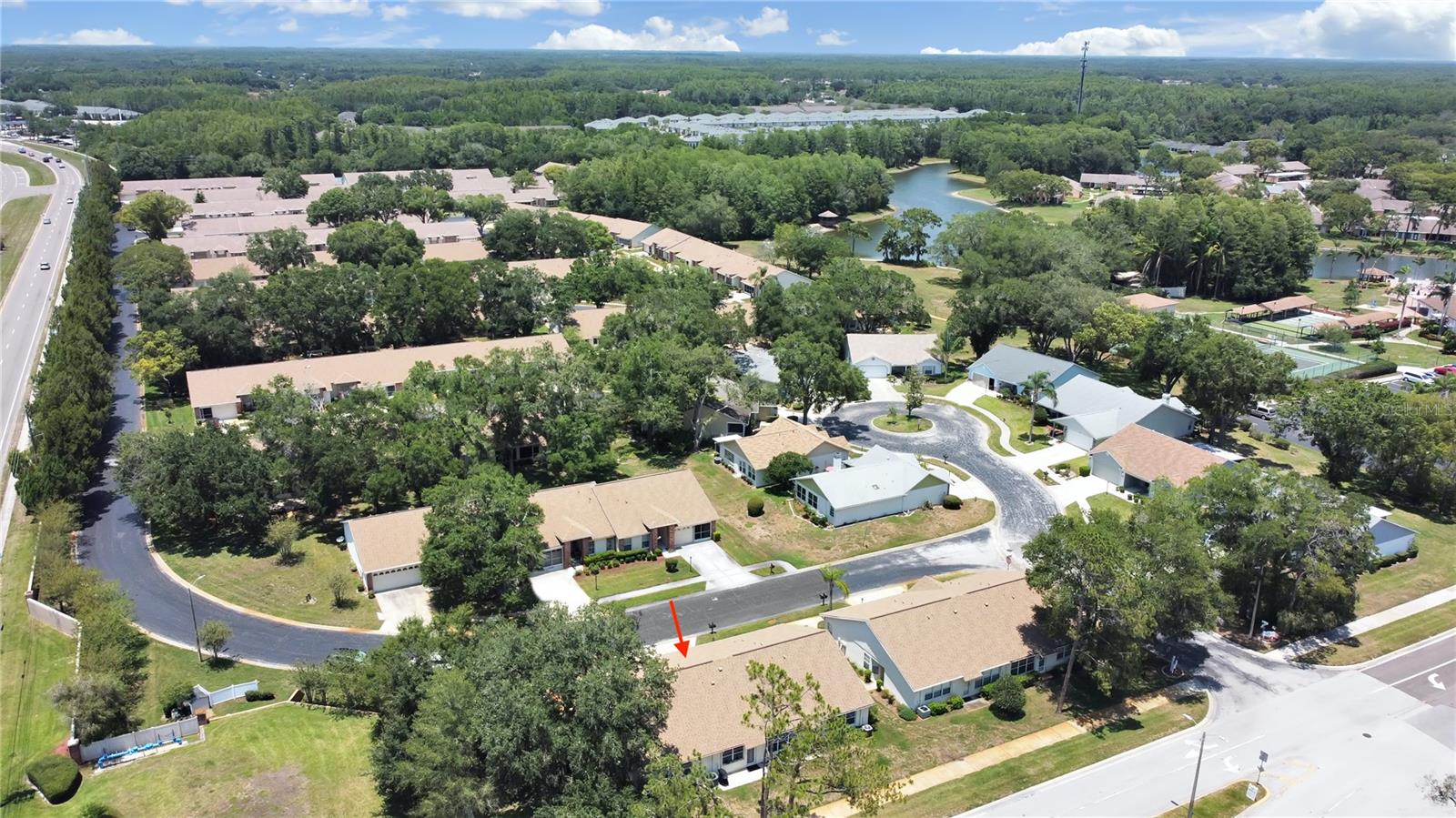 Aerial view of Home