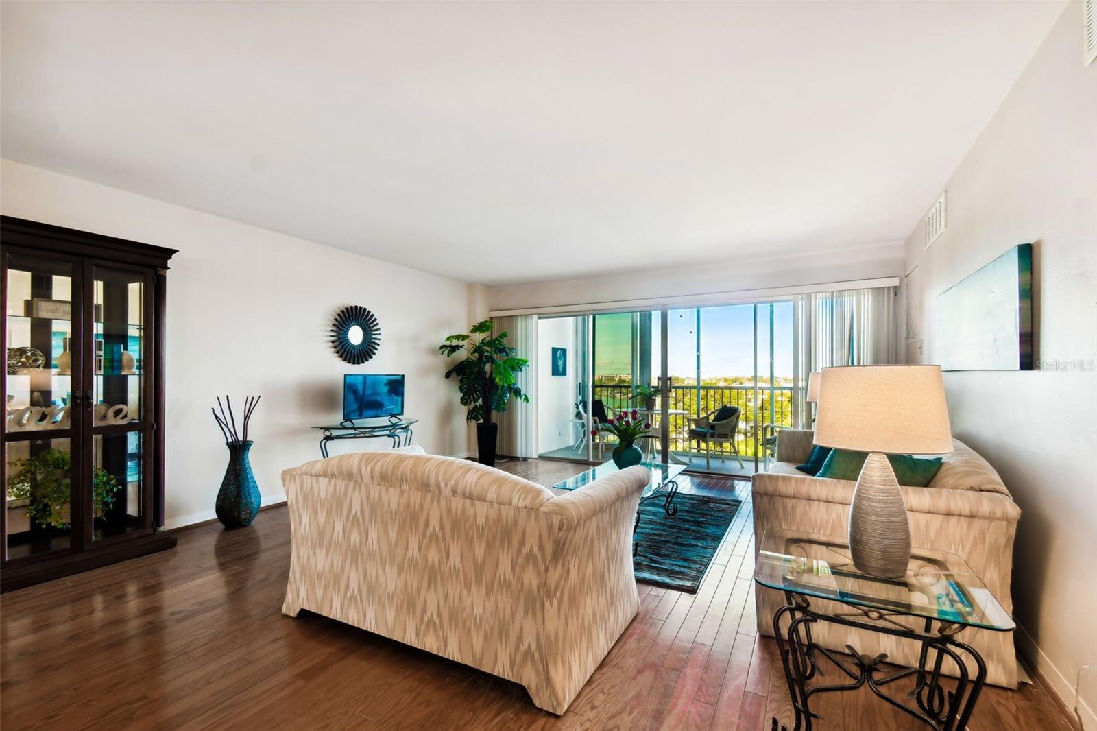 Pristine Hardwood Floors throughout most of condo!