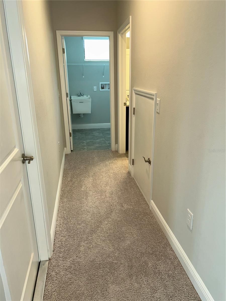Hall to laundry room
