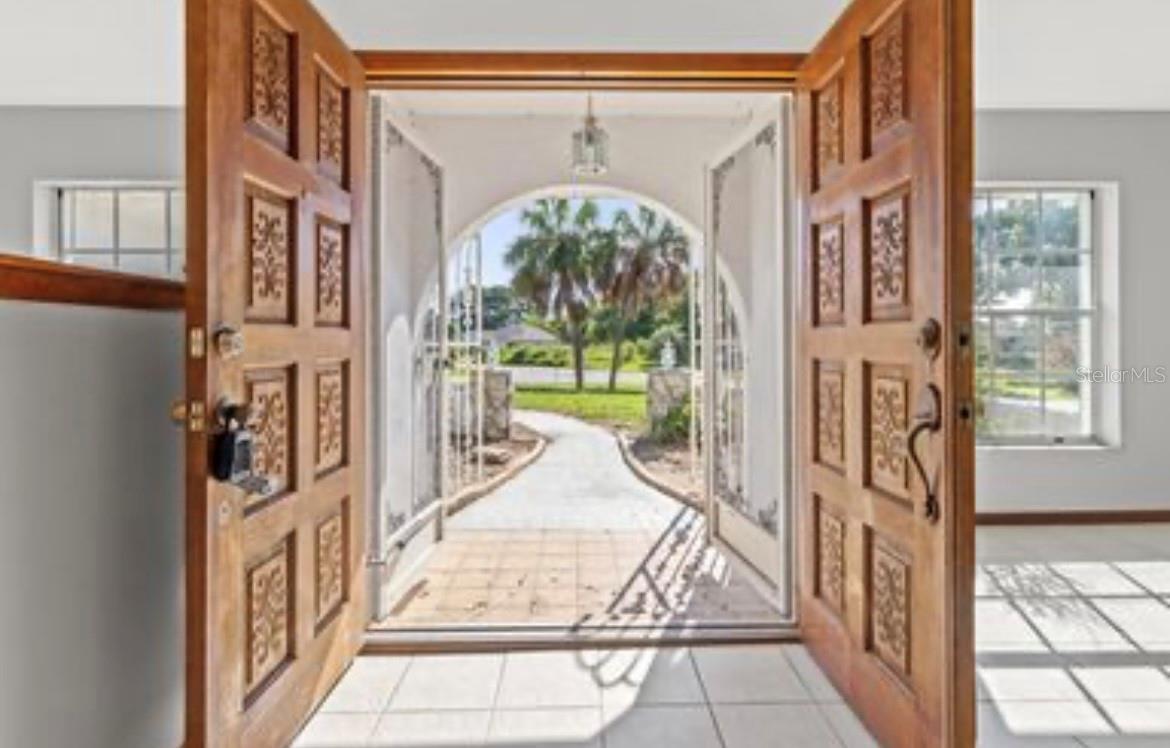 Front doors looking out