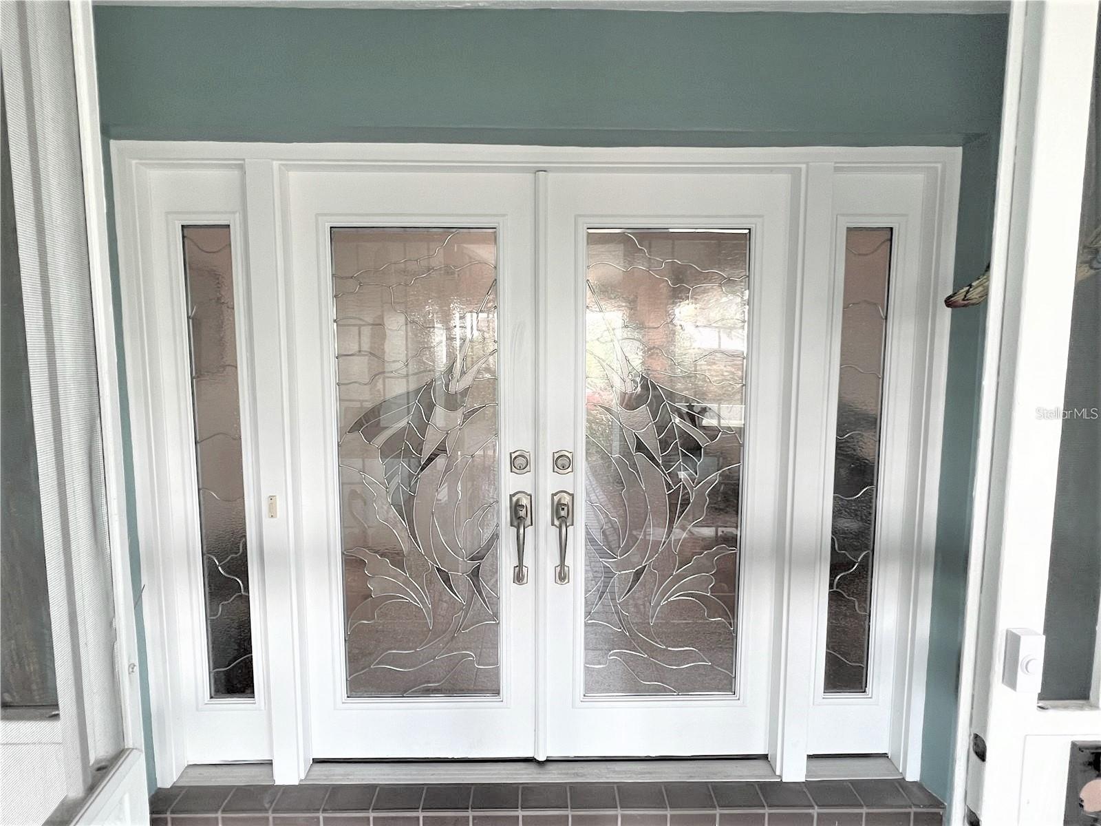 Custom glass door