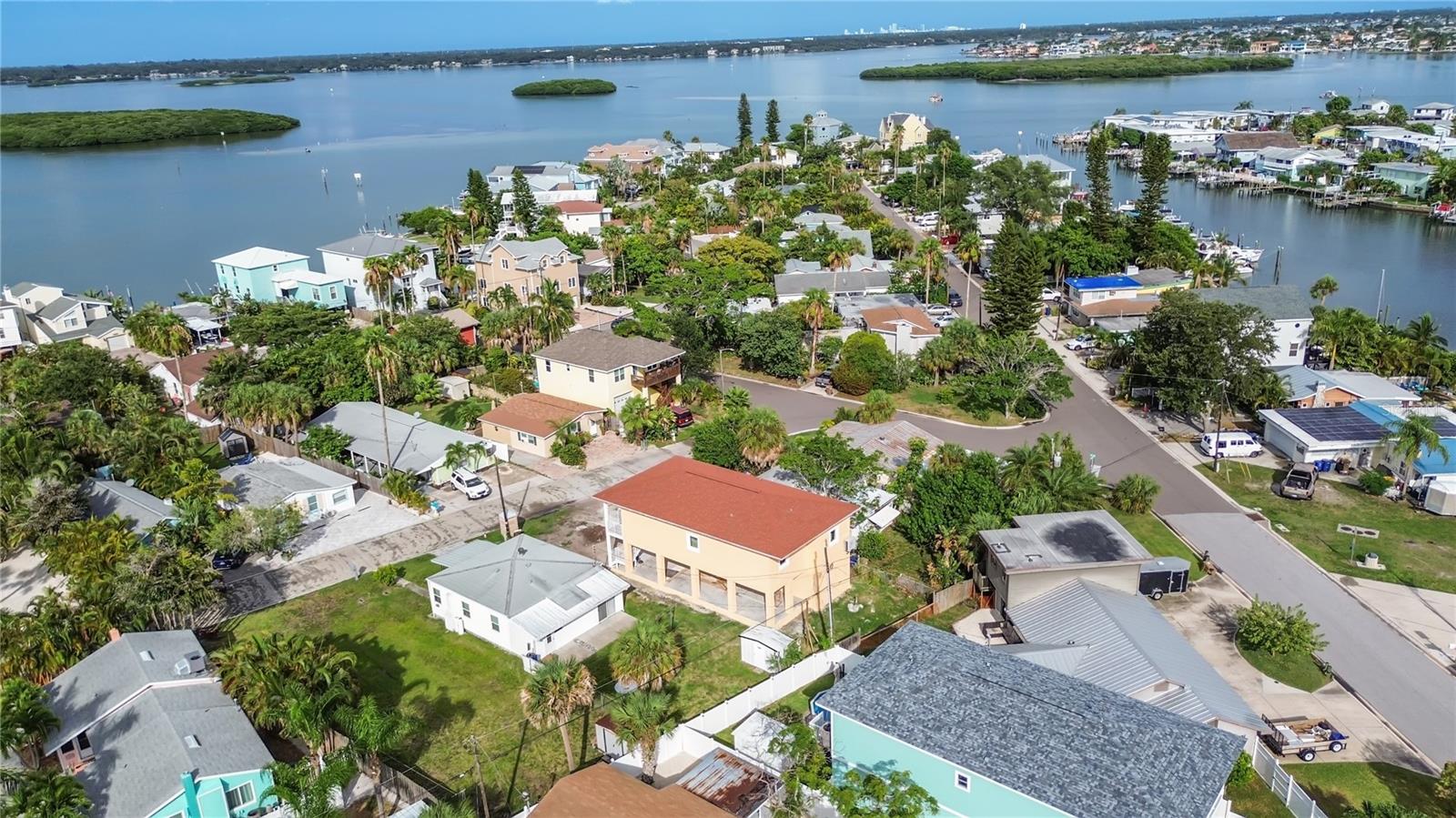 Waterfront neighborhood with several street-end parks that provide water access.