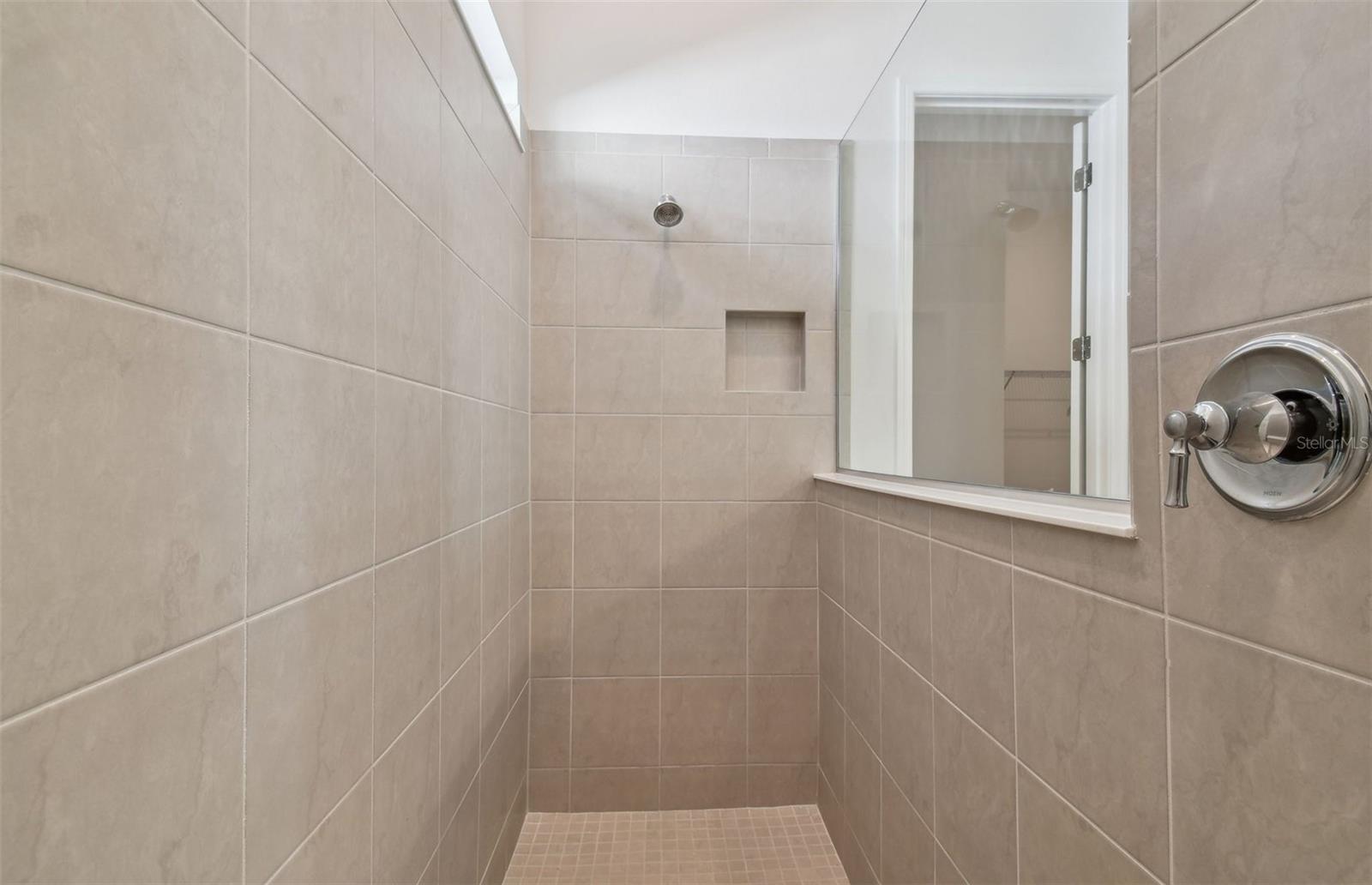 Super Walk-In Shower in Owner's Bath