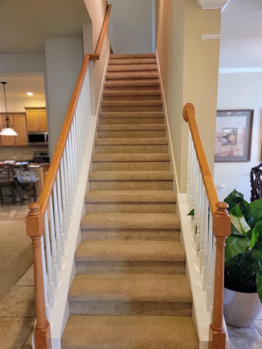 Staircase to Bonus Room / Loft