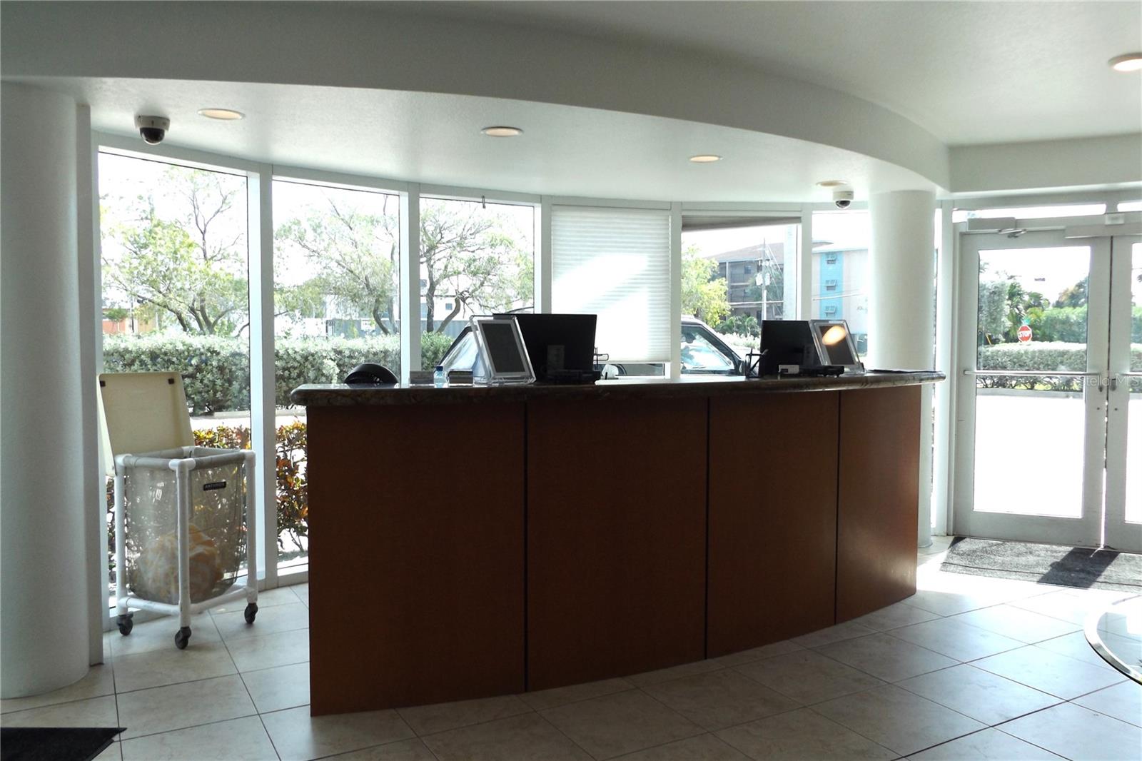Hotel Lobby Reception Desk