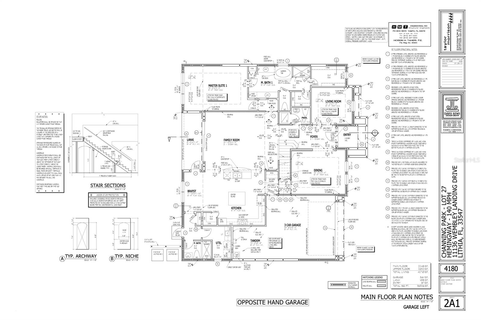 Main Floor Plan (Reversed floor plan)
