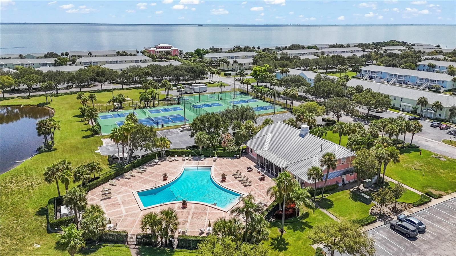 Waterside at Coquina Key South has 2 resort style swimming pools, tennis courts, pickle ball courts, basketball courts, and state of the art fitness center!  You will never had to leave your community!