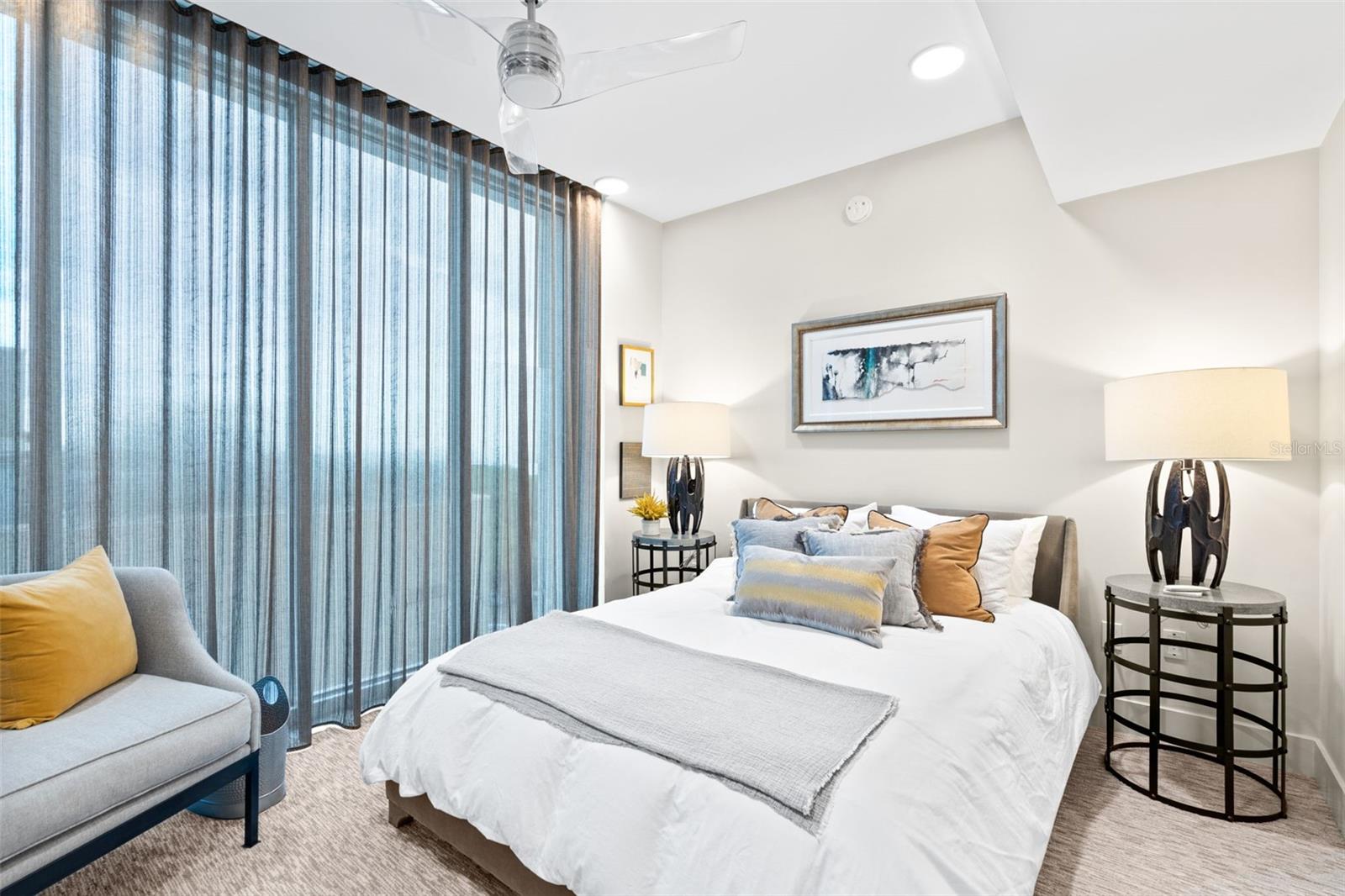 Guest Bedroom Provides Luxurious Privacy away from Owner's Suite