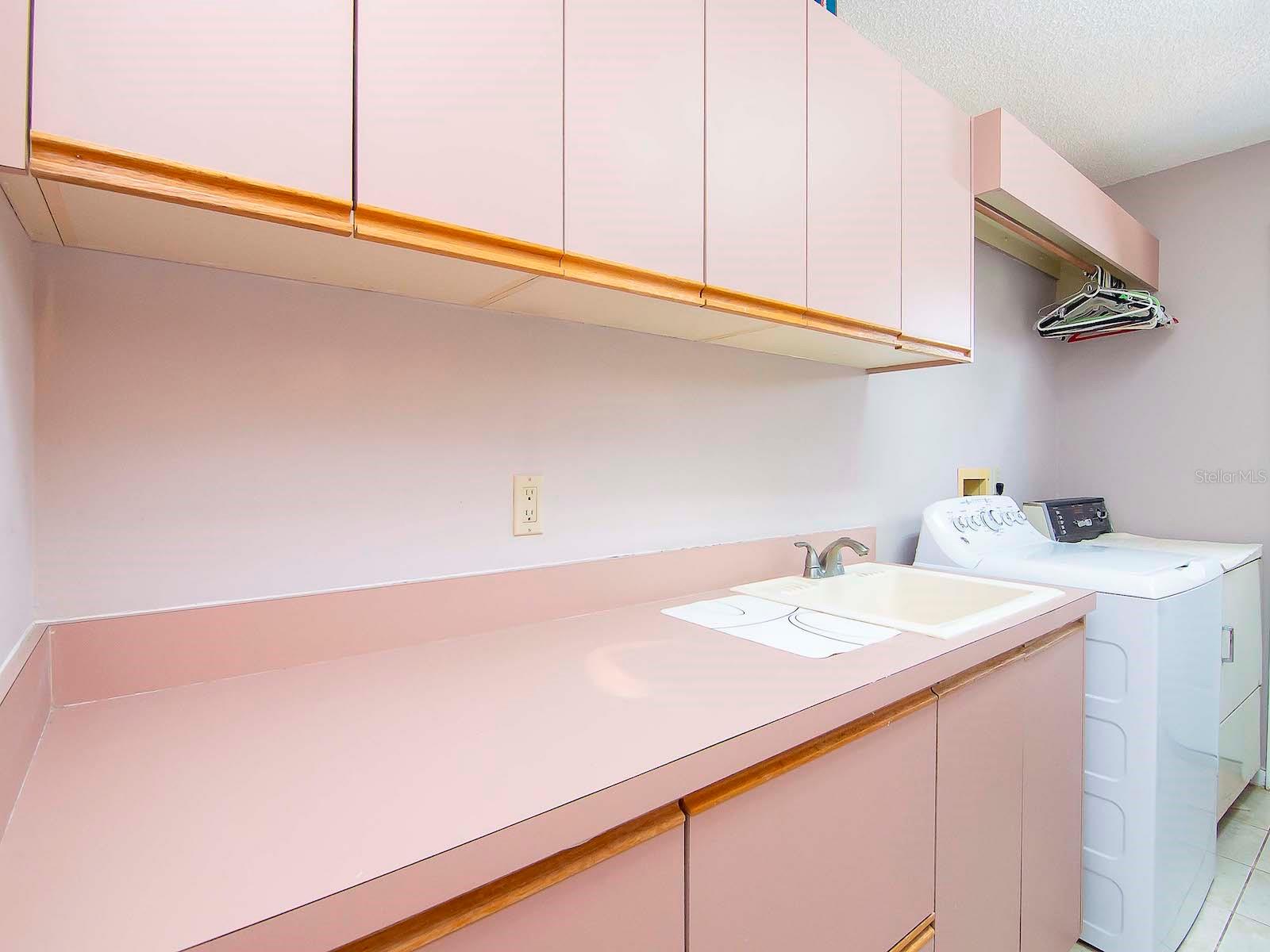 Laundry room with significant Storage Cabinets