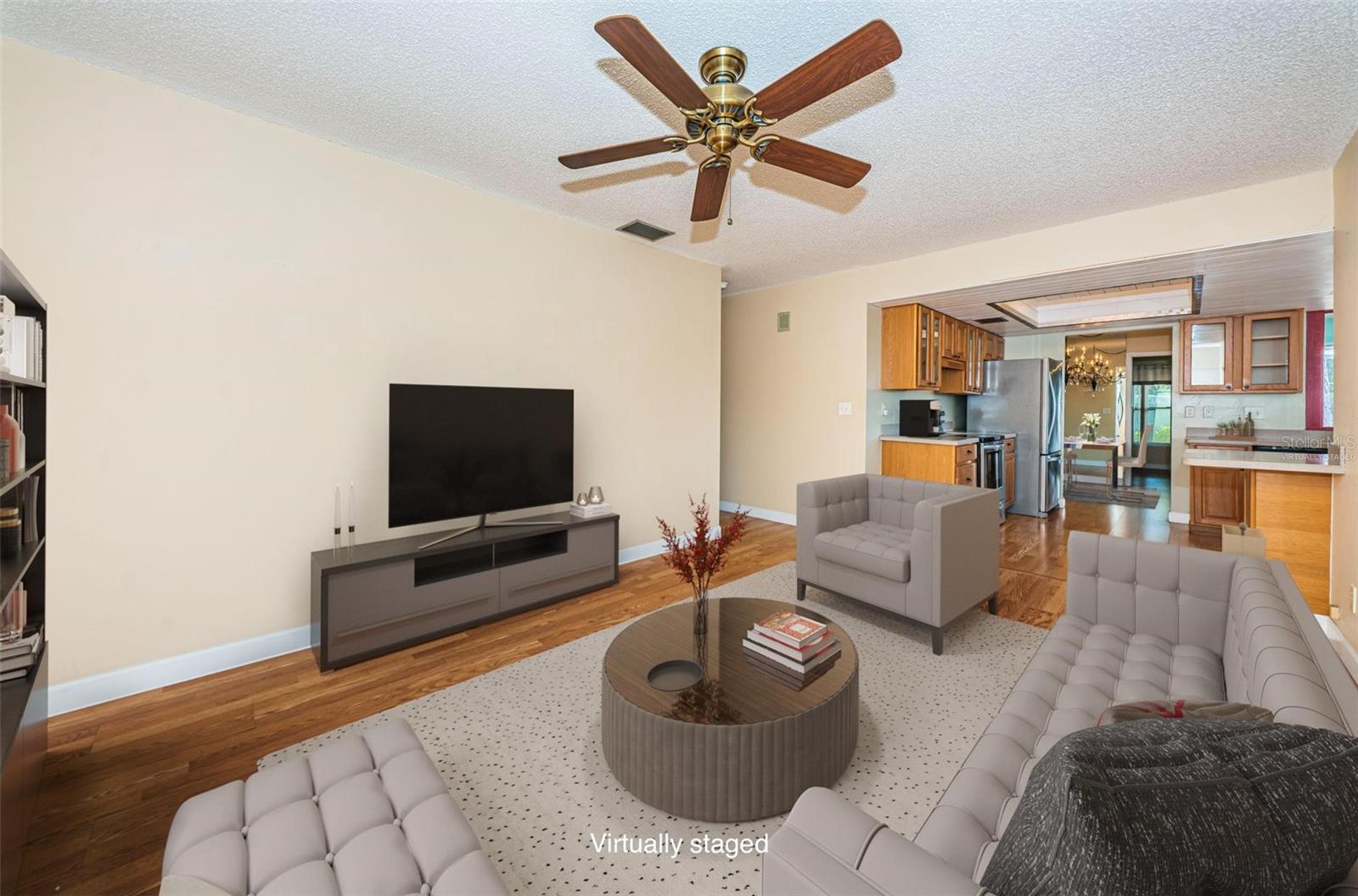 Virtually Staged Living Family Room