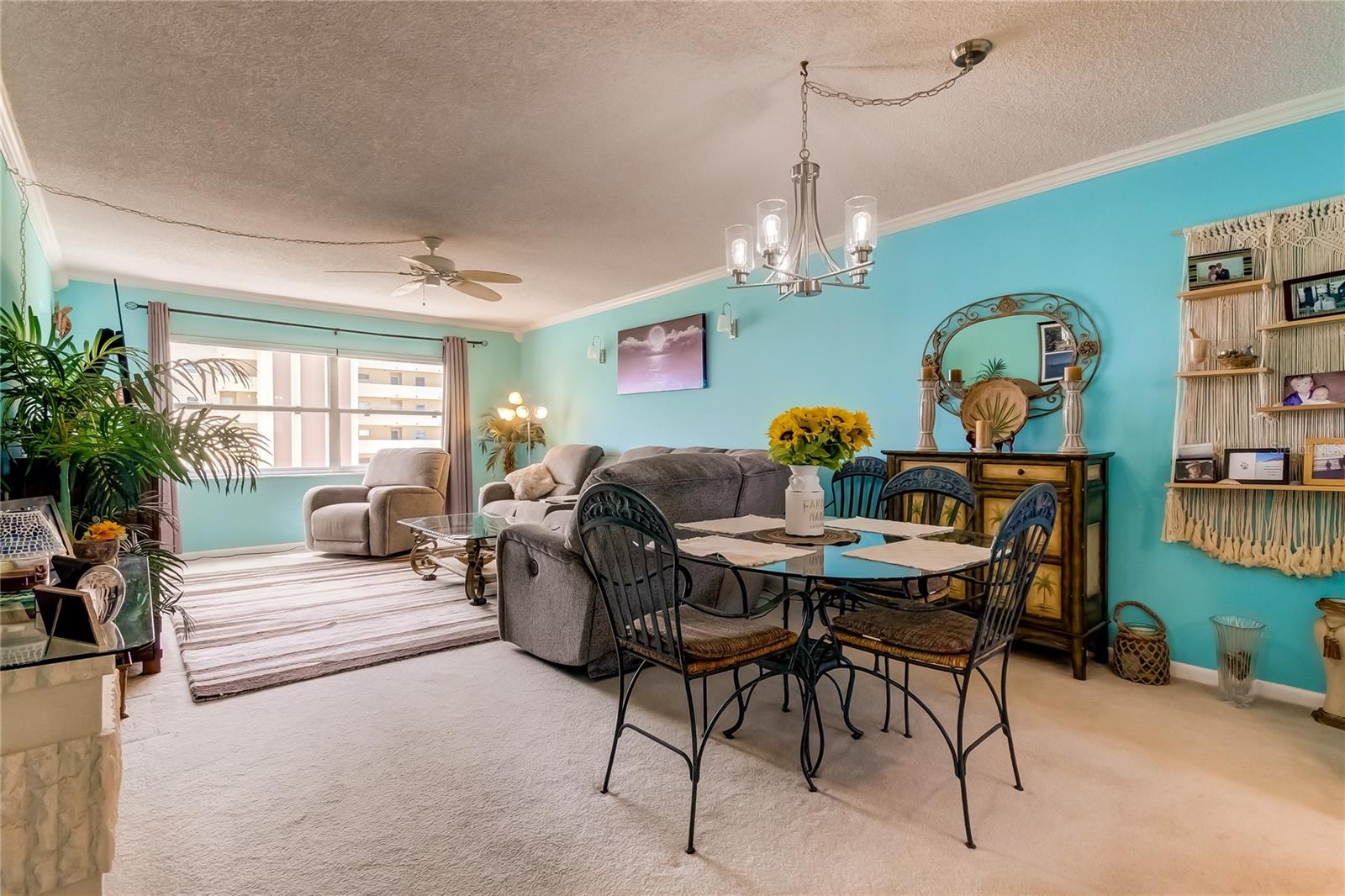 Dining room and living room combination