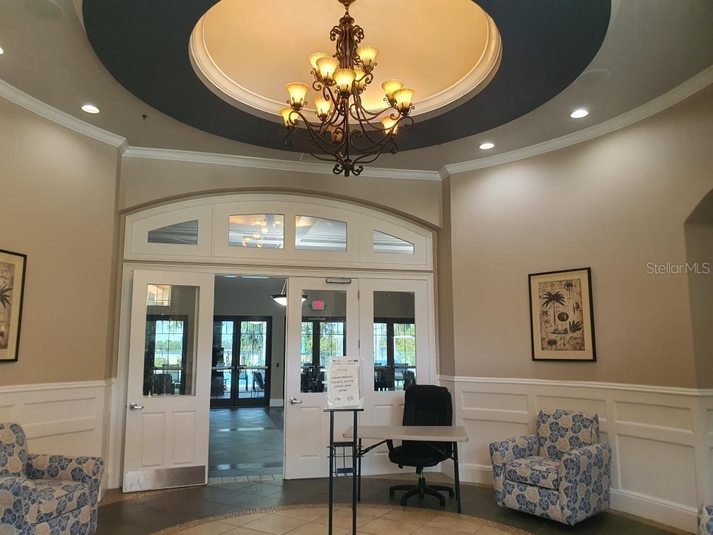 Foyer at clubhouse
