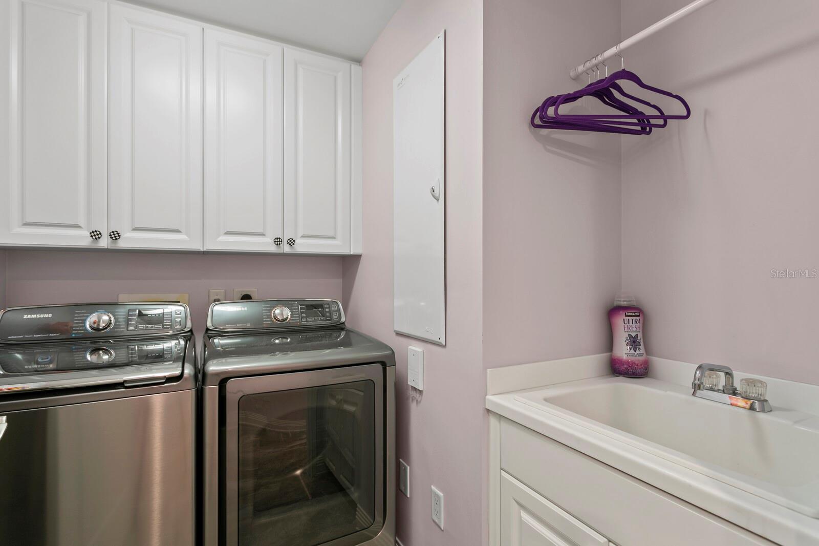 Laundry Room with Samsung washer and dryer.
