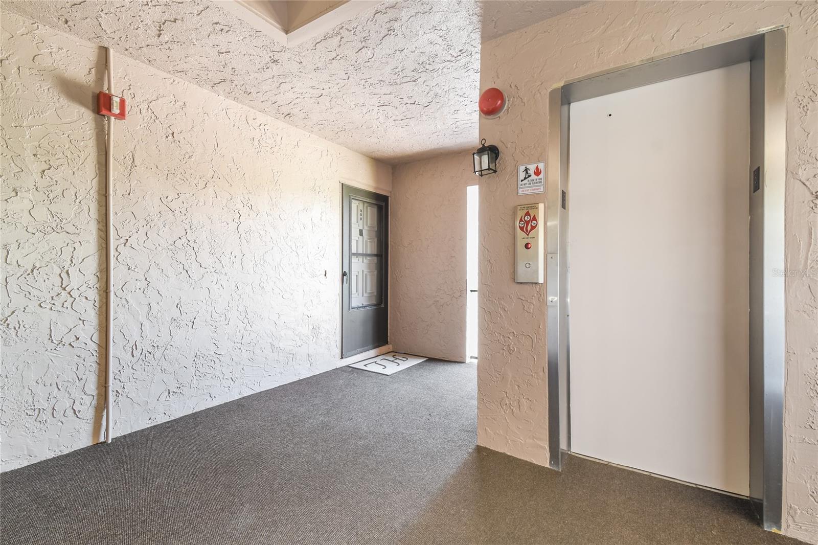 The elevator is right outside the door of your new condo for your convenience.