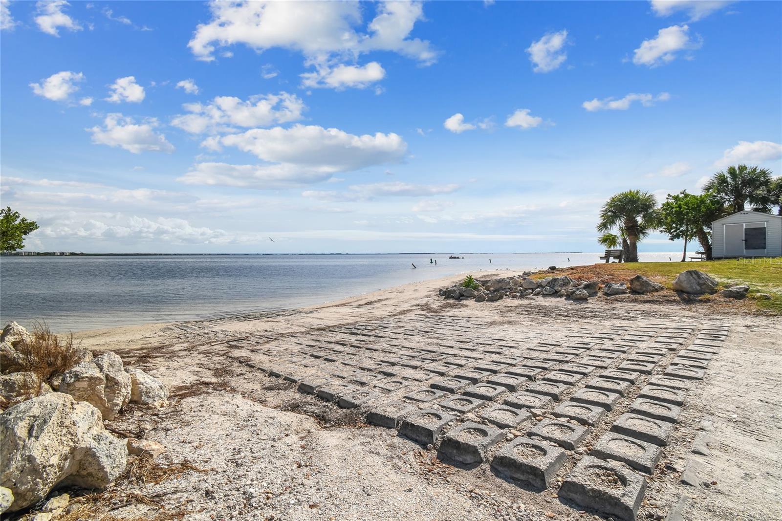 Launch area at Sunset beach for jet skis or a boat.