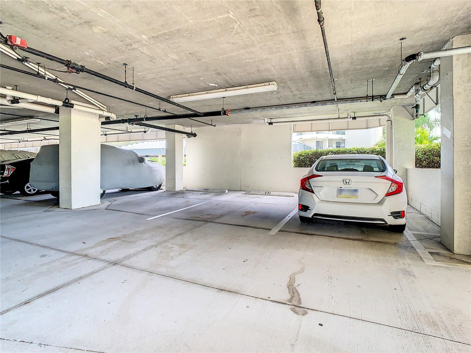 Another look at the parking space in the parking garage under the building