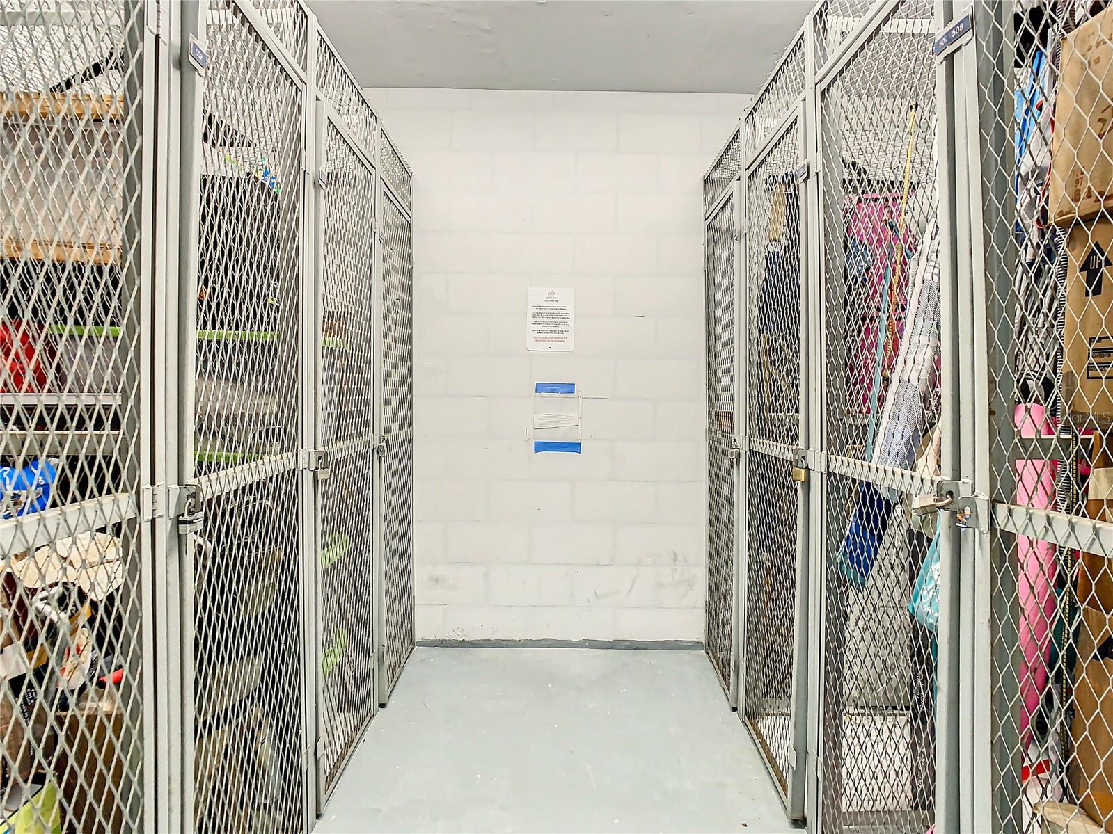 Another look at the storage room on the same floor as your unit.