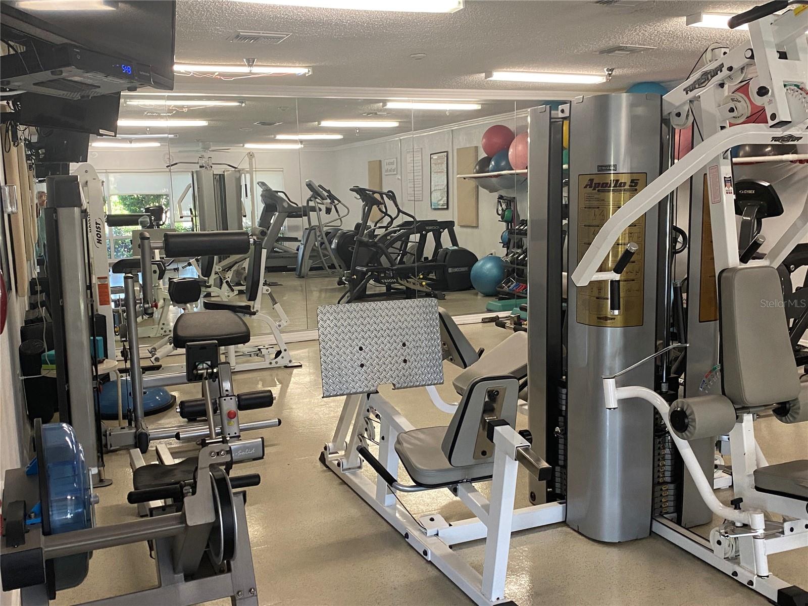 Fitness center in clubhouse