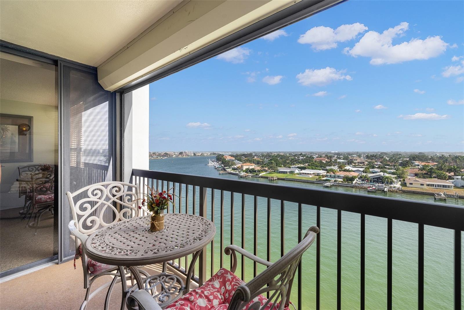 Balcony view of the Intracoastal Waterway