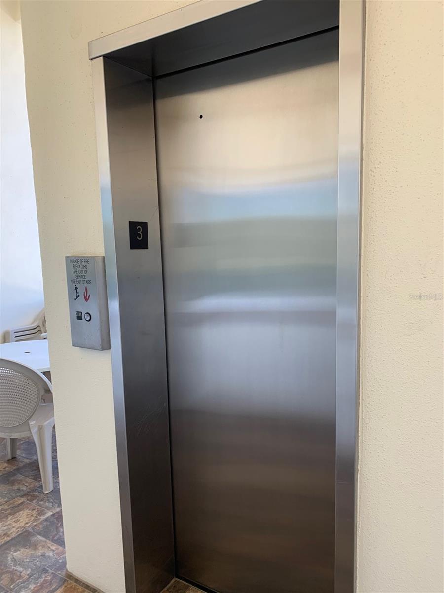 Elevator at the building