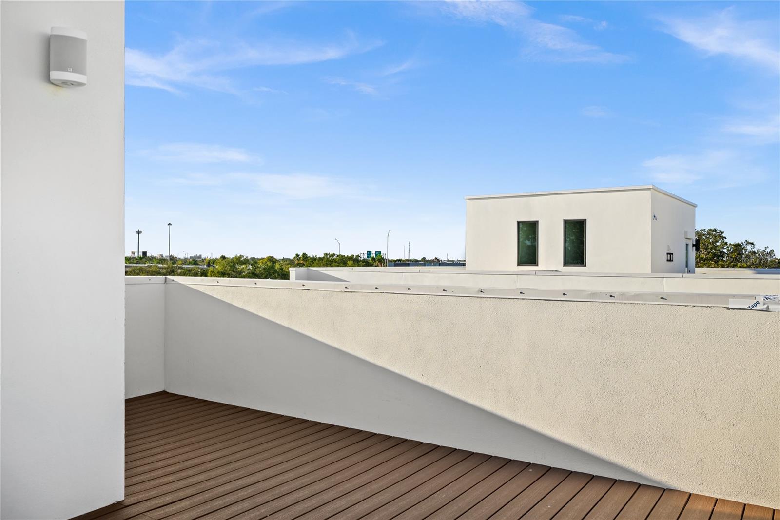Rooftop terrace from similar home at development*