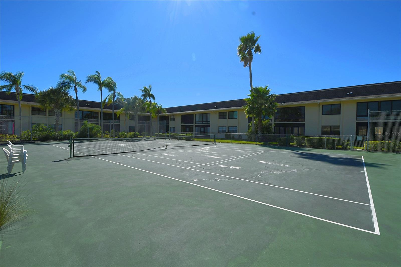 The community also features tennis and pickleball courts.