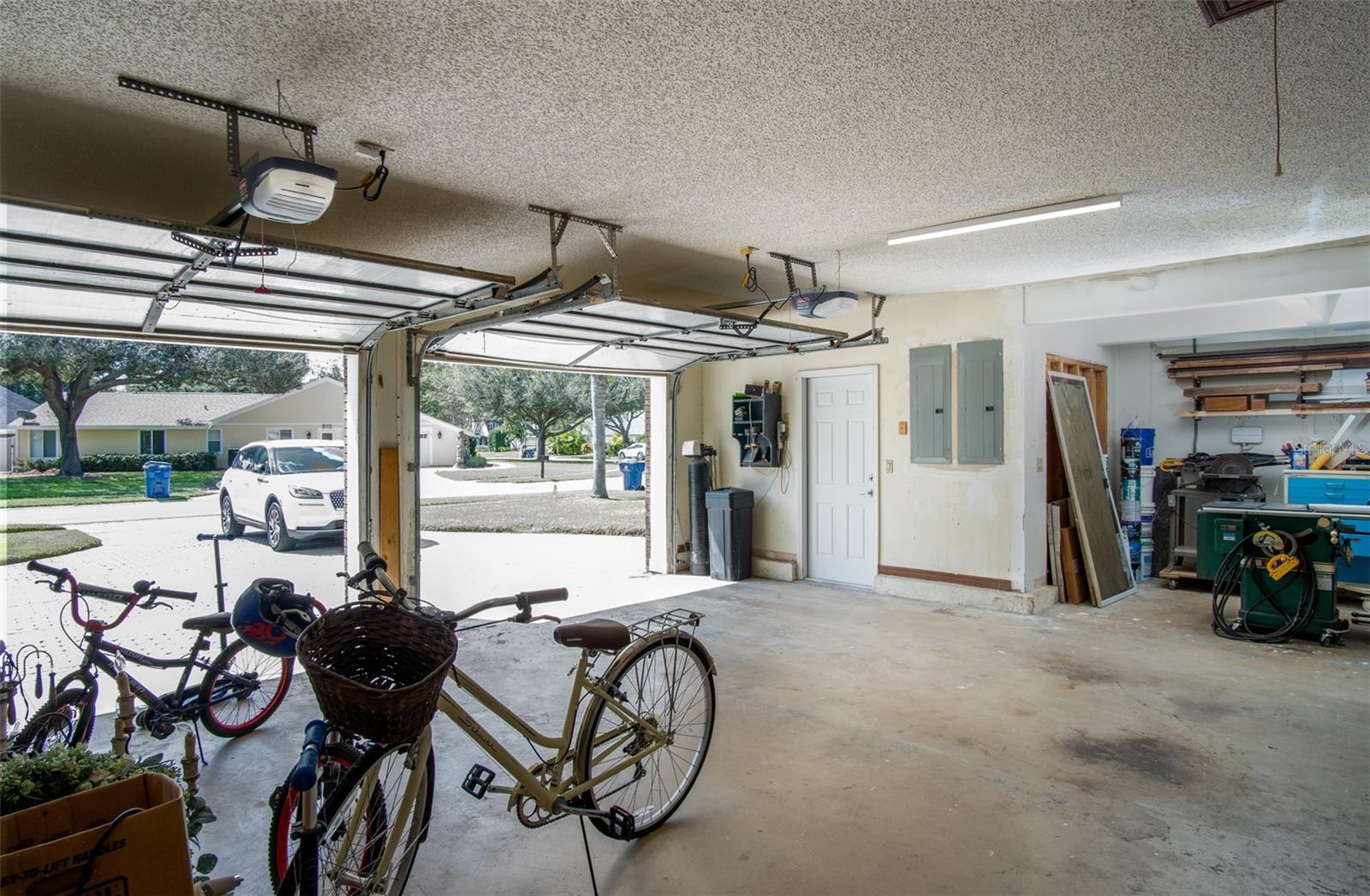 Oversized Garage with Golf Cart Parking