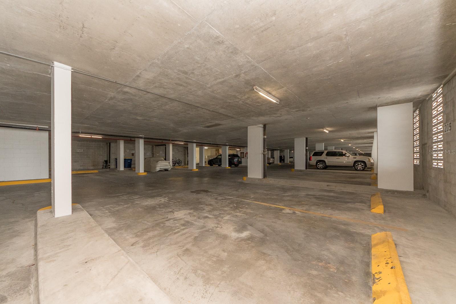 Two garage reserved parking spots on the first floor