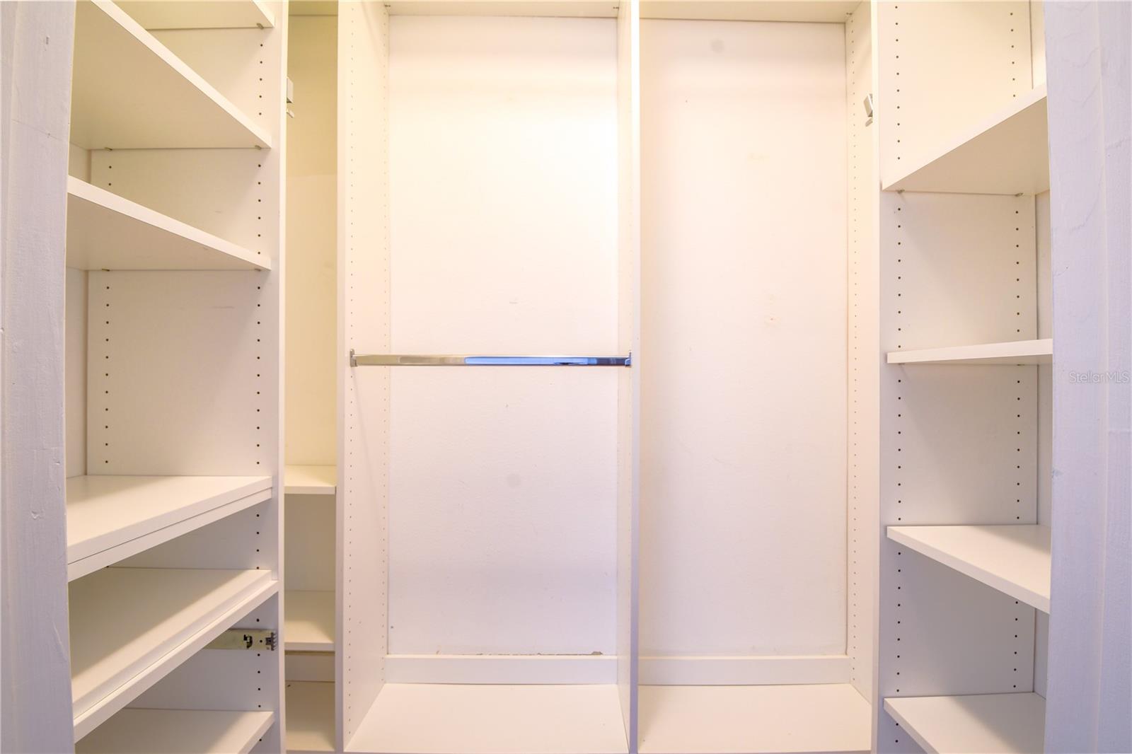 The primary bedroom has a large walk-in closet.