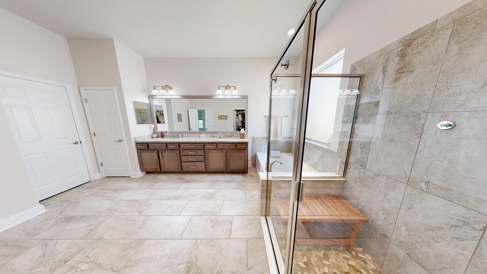 Stand-alone shower in Master Bathroom
