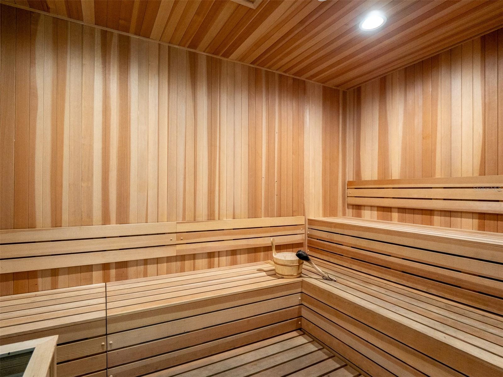 Sauna room for a better health and fitness routine