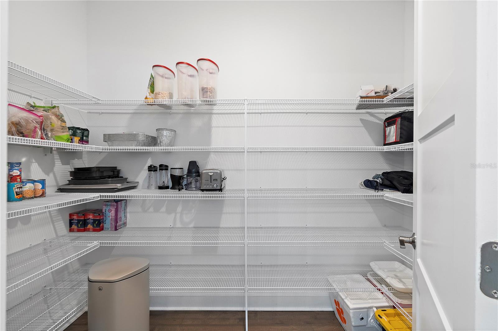 Generous pantry with ample storage