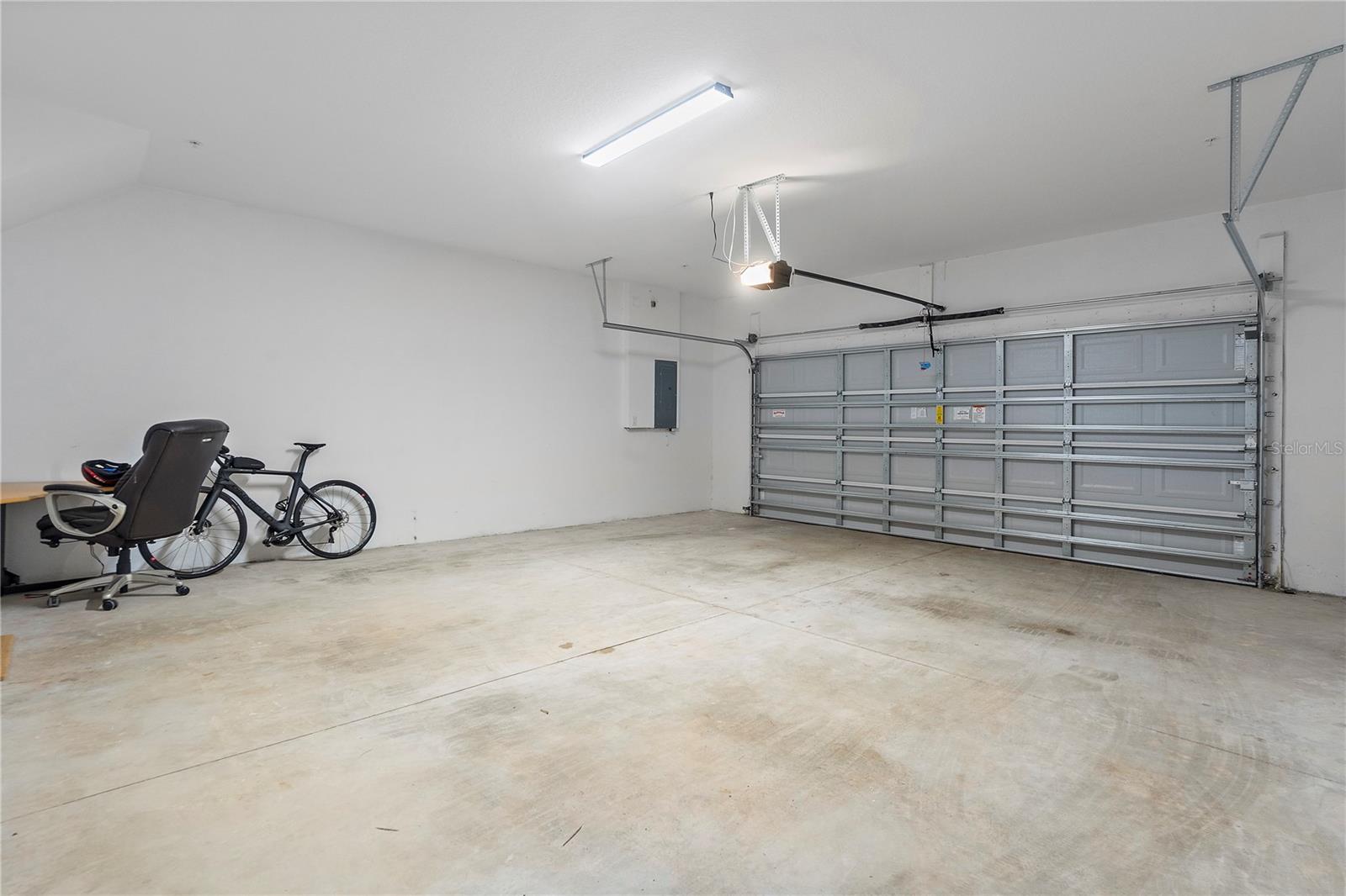 Oversized two car private garage