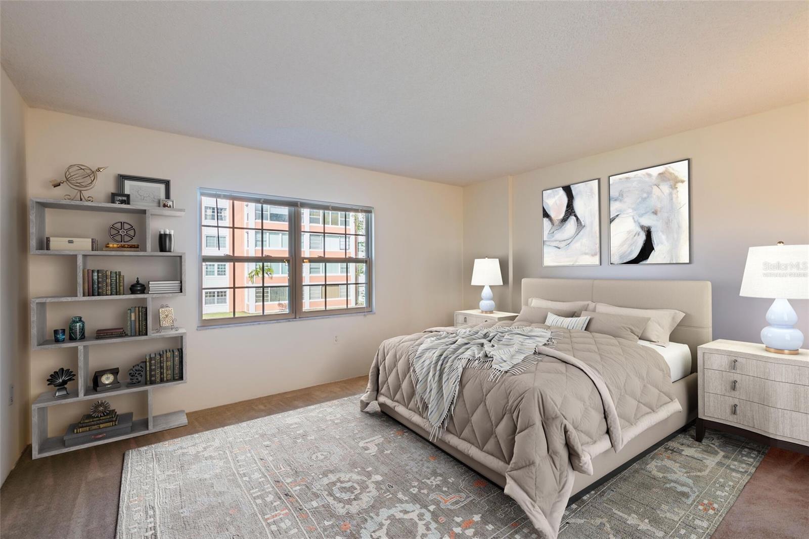 Virtual staging of Master Bedroom