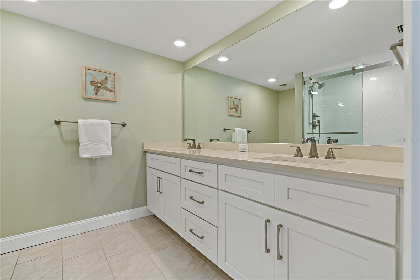 Spacious Master Bath with walk in Shower