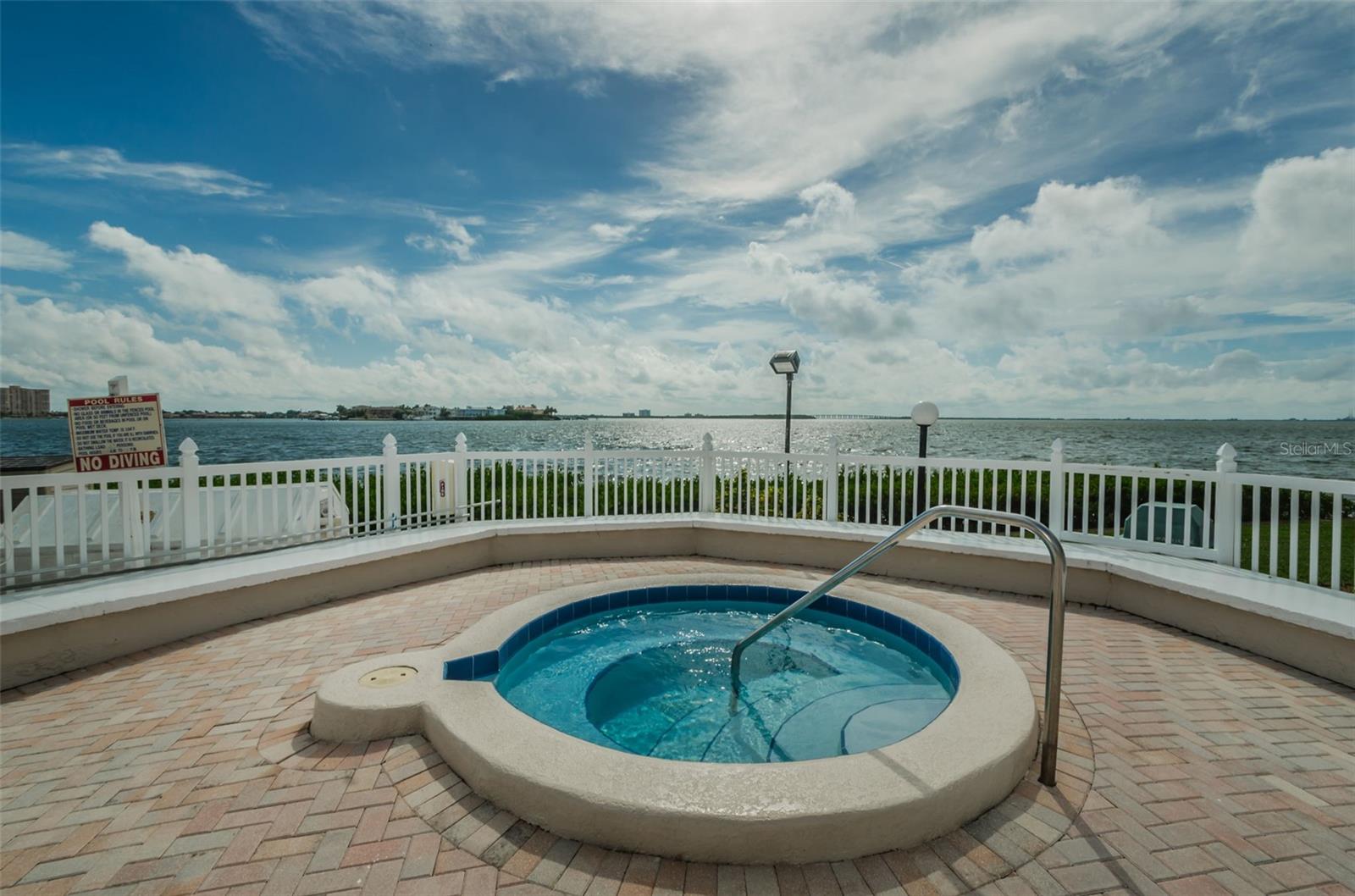 enjoy relaxing in the Hot tub overlooking the Intracoastal waterway