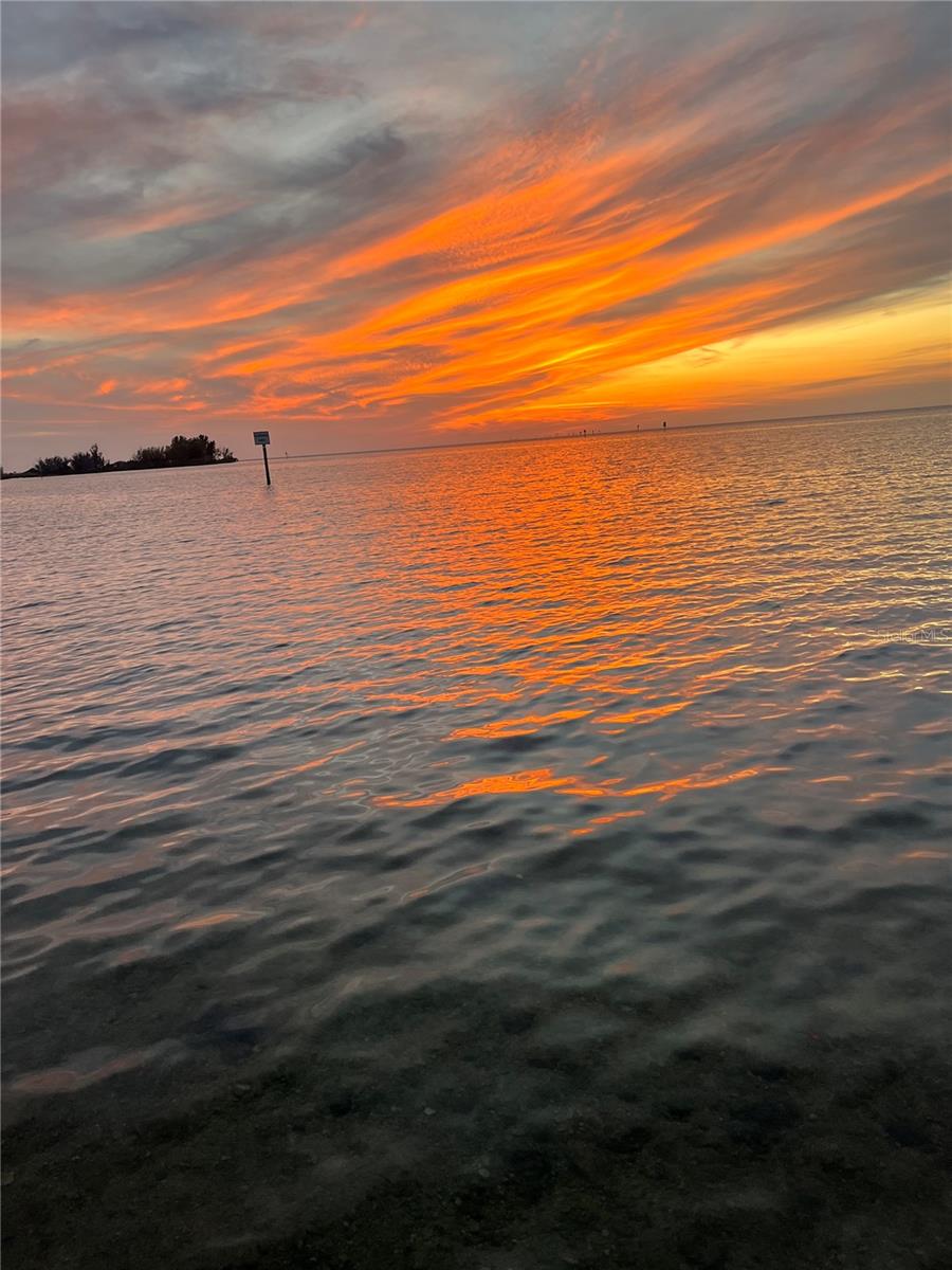 Hudson beach sunset