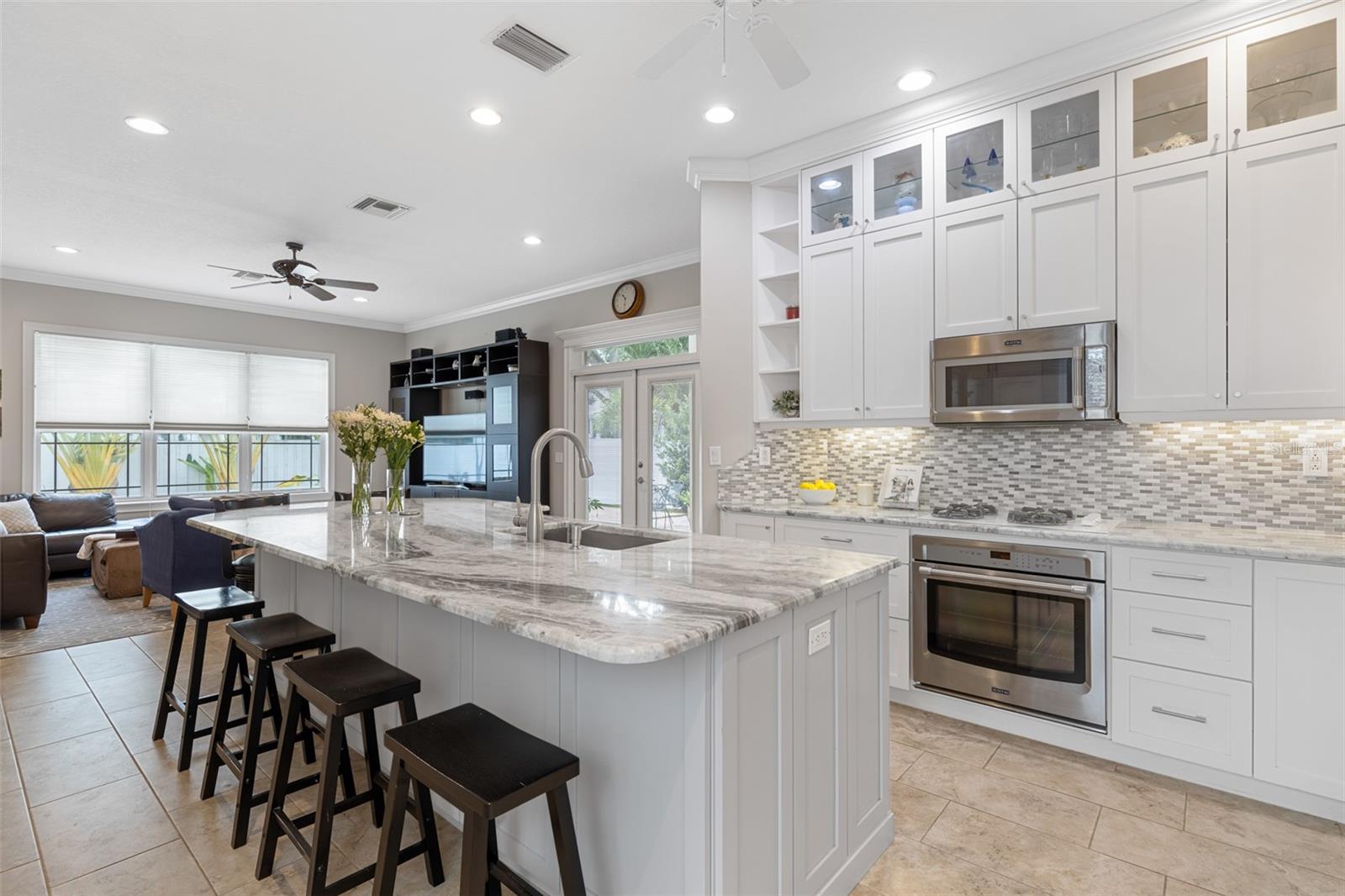 Gourmet kitchen with Stainless Steal applicances and stunning Granite countertops.