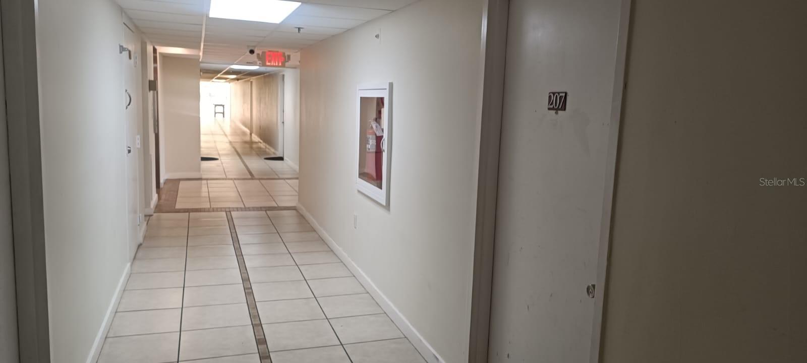 External hallway