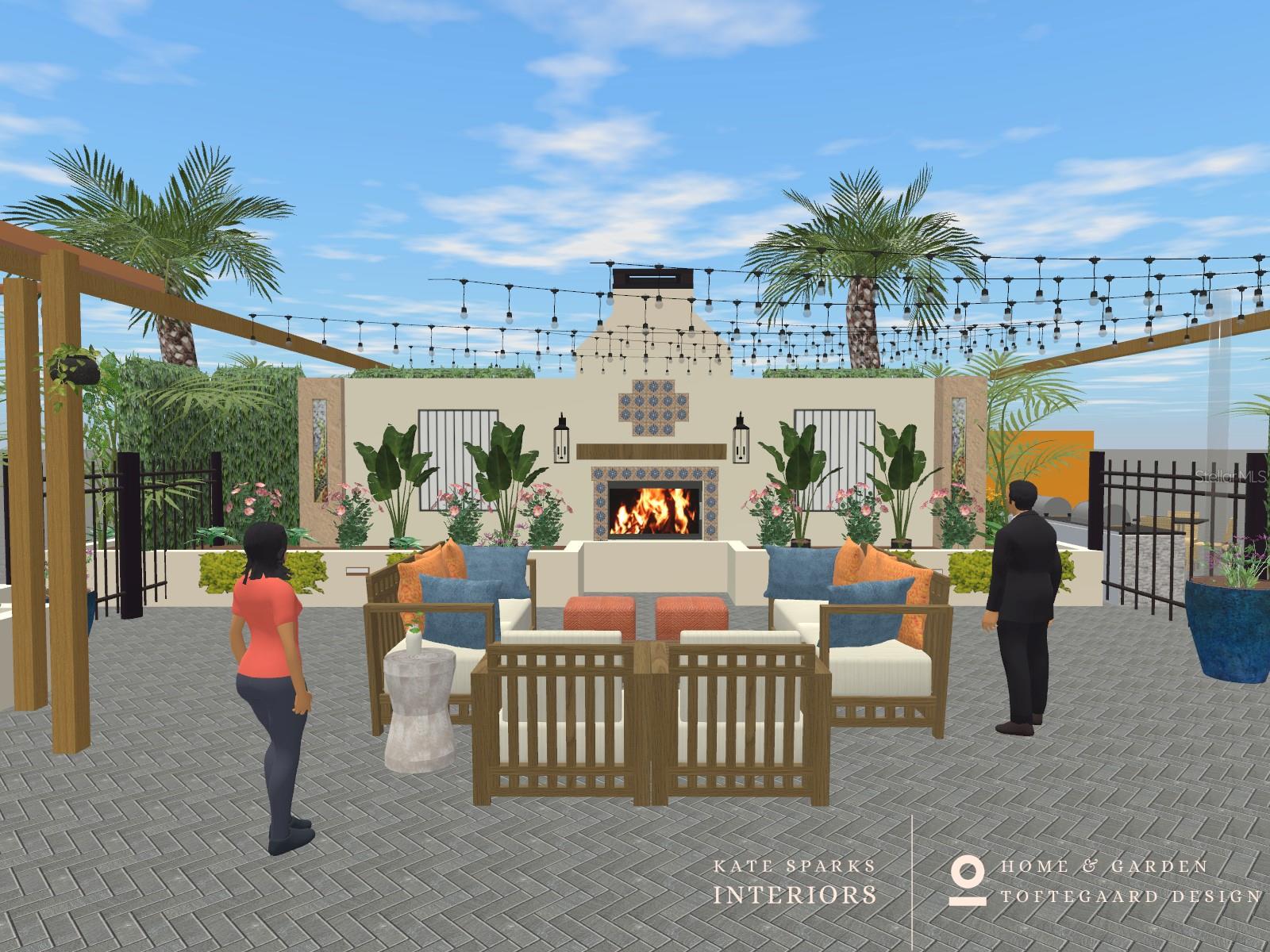 Virtual Rendering of New Courtyard