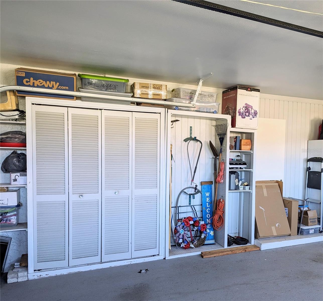 Organized 2 car garage