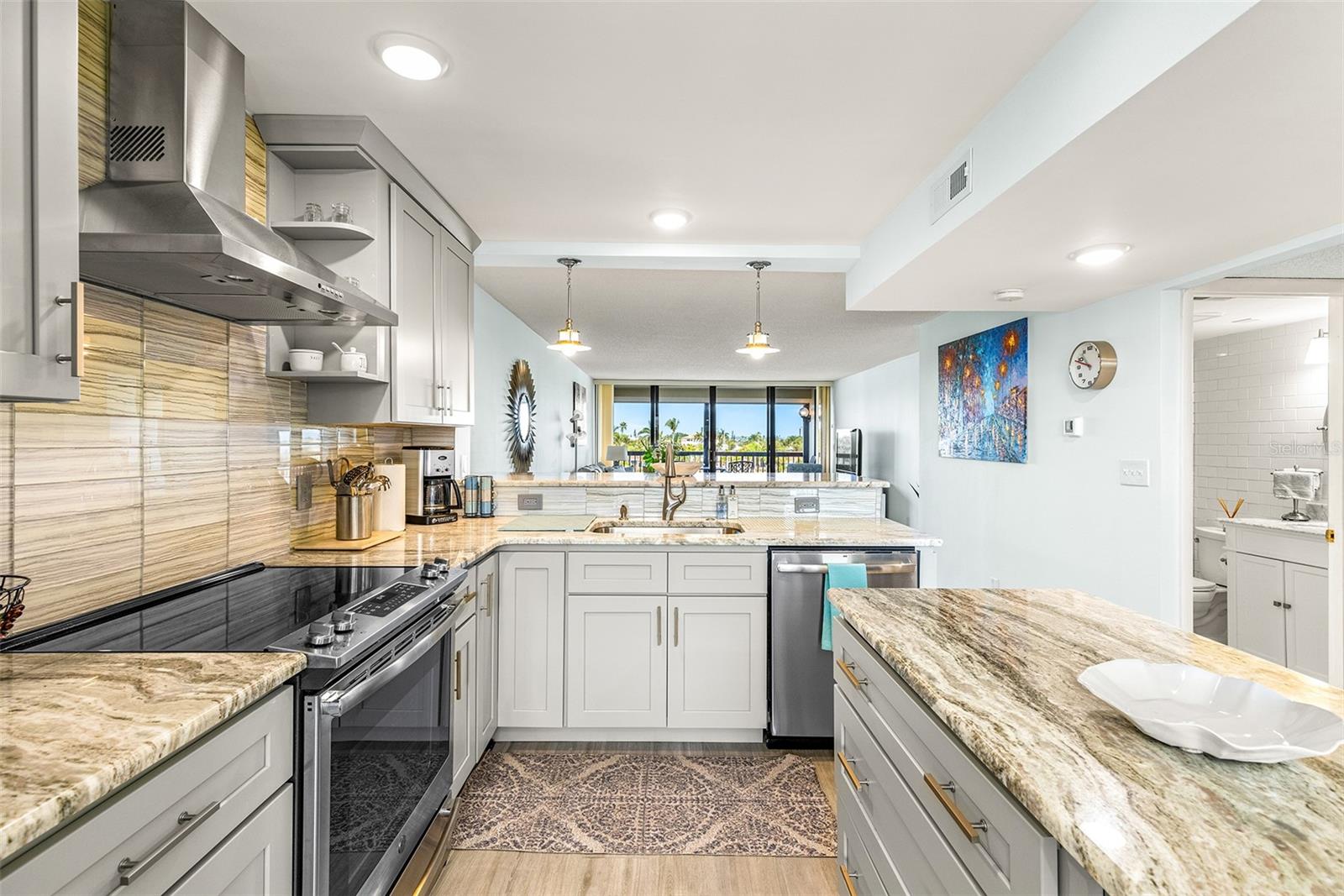 Open and Bright Kitchen Area