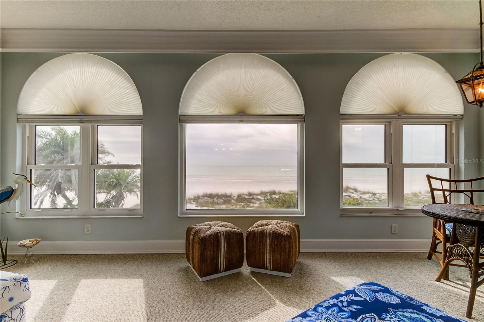 Direct views of St Pete Beach from your living room windows