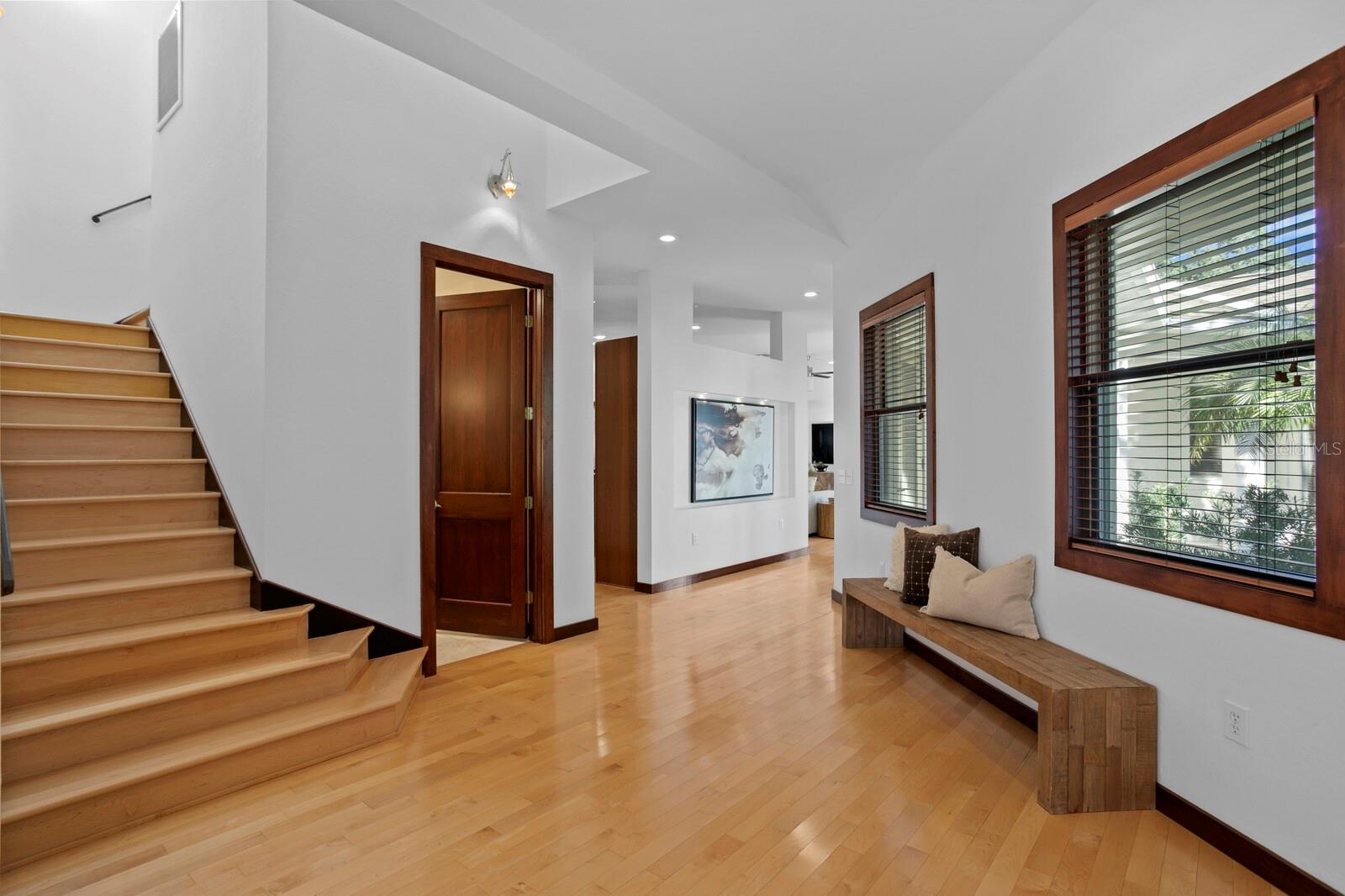 Beautiful Maple hardwood floors throughout all of the main living areas